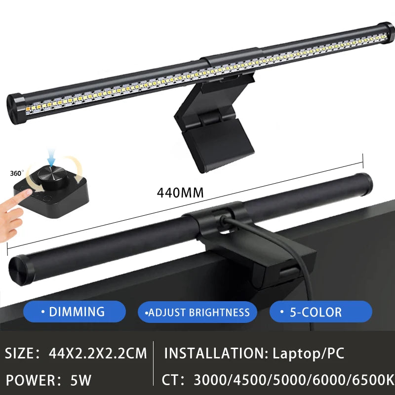 Barre Lumineuse Écran LED – Éclairage RGB, Intensité Variable & Anti-Fatigue