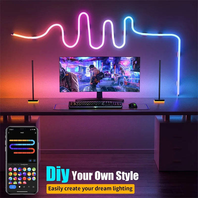 Néon LED Flexible TUYA RGBIC – Dreamcolor, Musique Sync & Contrôle Intelligent