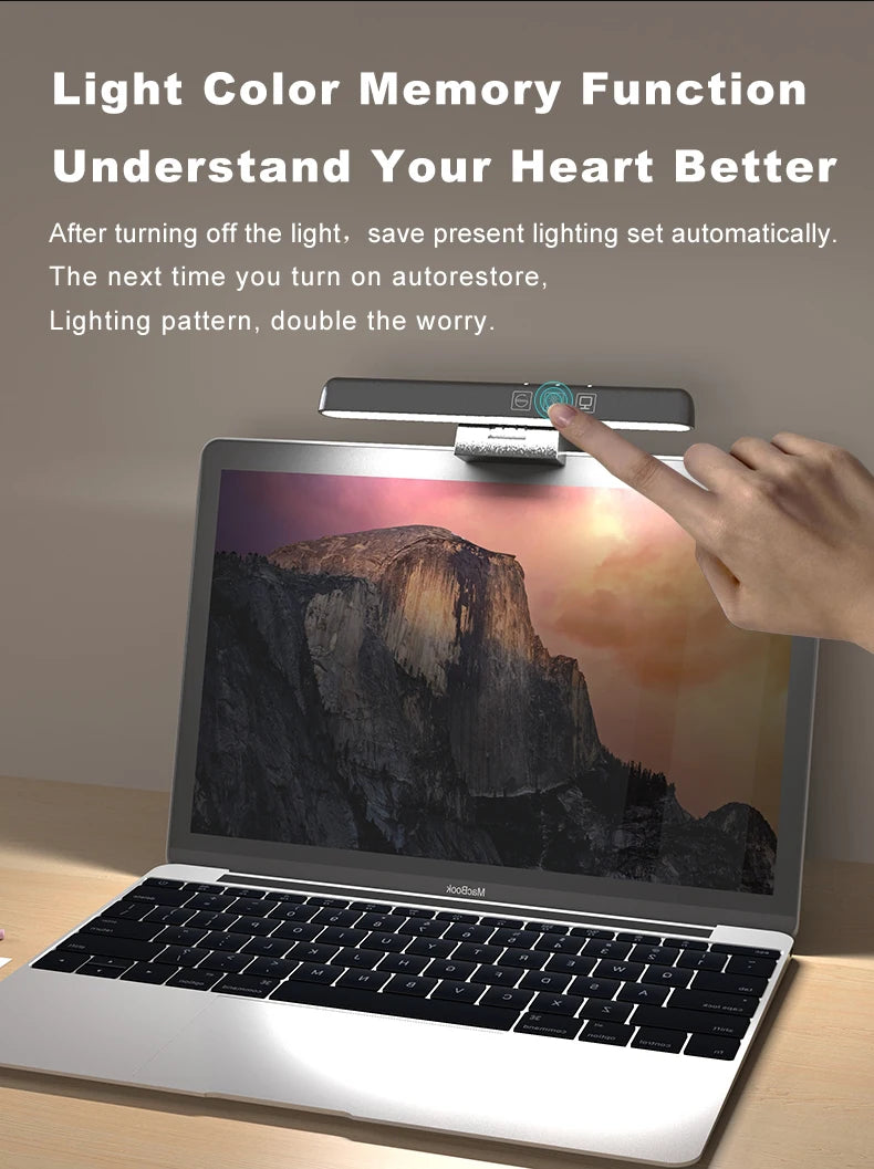 Barre Lumineuse Écran LED – Éclairage RGB, Intensité Variable & Anti-Fatigue