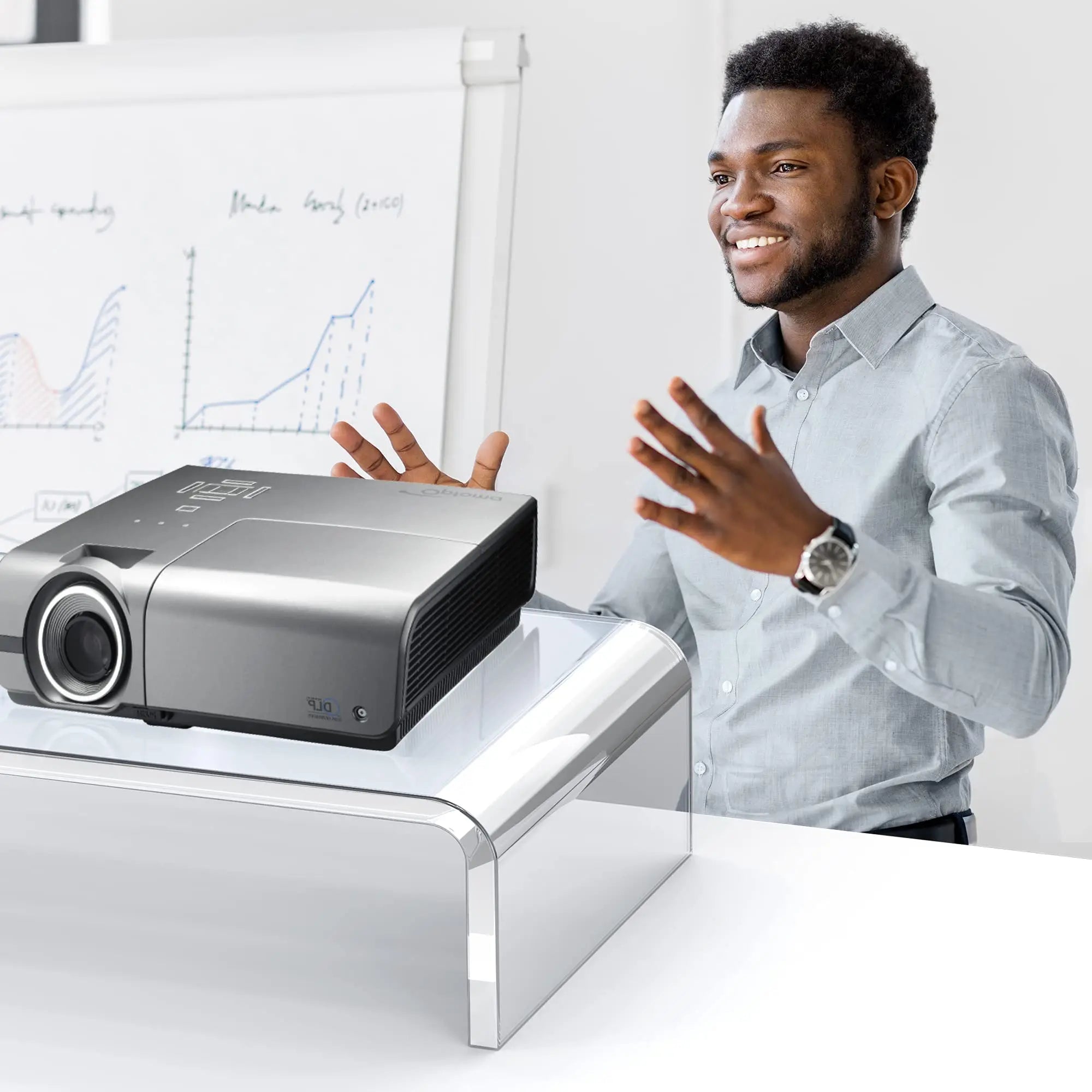 Support Laptop en Acrylique Transparent – Design Épuré & Ergonomique