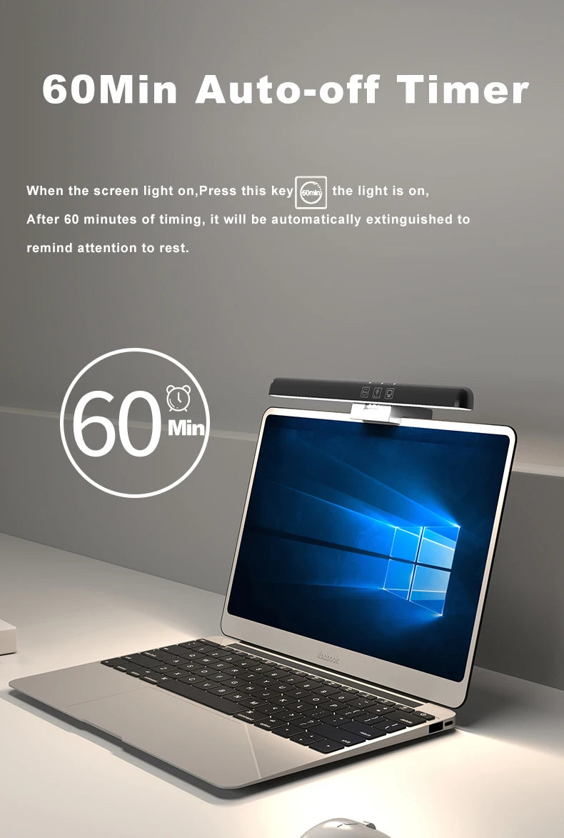 Barre Lumineuse Écran LED – Éclairage RGB, Intensité Variable & Anti-Fatigue