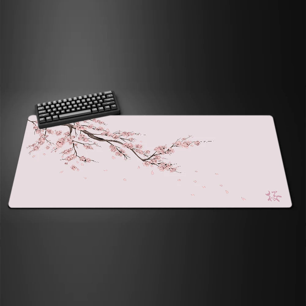 Tapis de Souris Sakura Black & Purple Edition – Grand Format XXL & Design Kawaii